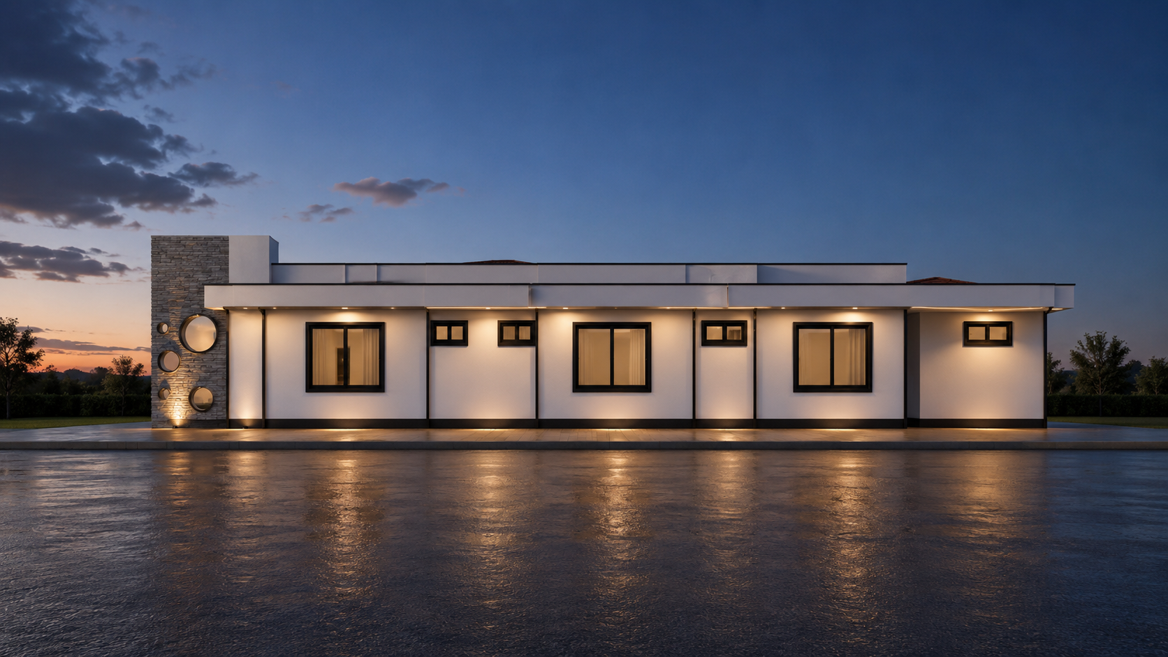 Render exterior de vivienda
